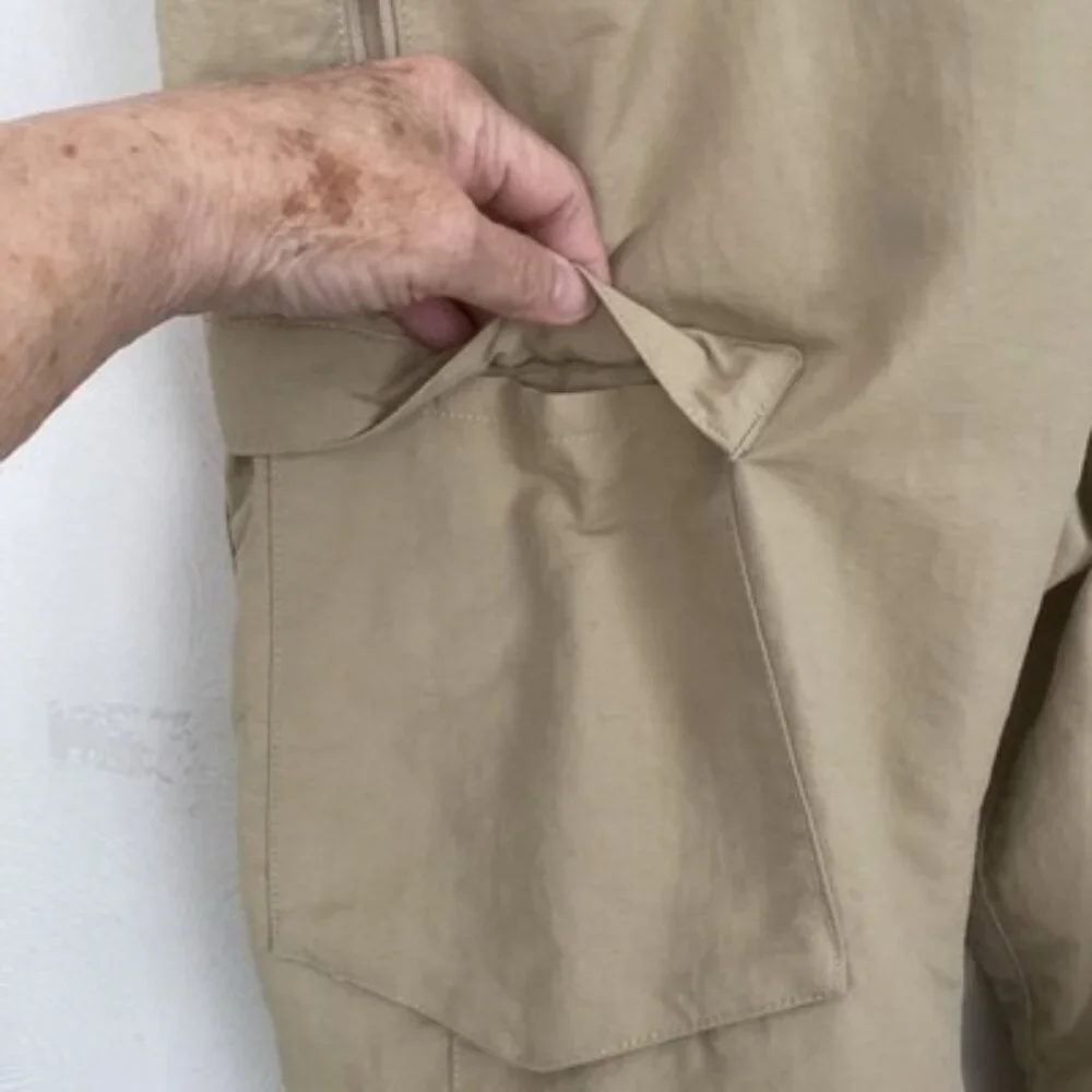The North Face Convertible Cargo Hiking Belted Pants Tan Size 32 Inseam 31 - Picture 4 of 16